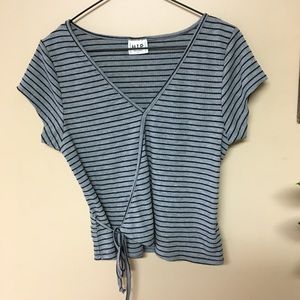 Striped H.I.P. Crop shirt